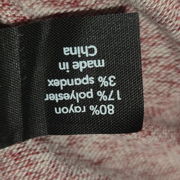 Lane Bryant 14/16 Pink Marled Knit Shift Dress Bell Sleeve Stretch Minimalist - Picture 9 of 10